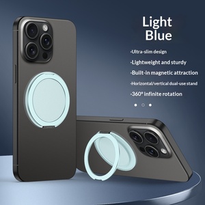 Support d'anneau en silicone givré pour / Étuis de téléphone portable Conception magnétique Modèle X7 Pâte Unisexe - Product Image 4