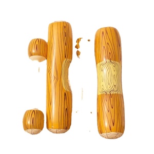 Inflatable Wood Grain Battle Sticks <b>Fun</b> Pool Float Game for Adults Custom Logo Available - Product Image 4