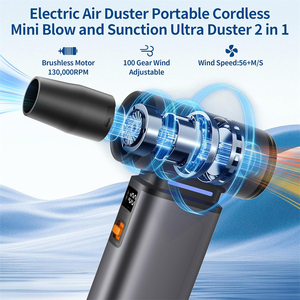 <span class=keywords><strong>Aspirateur</strong></span> 2 en 1 portable, souffleur d'air comprimé, mini ventilateur turbofan portatif, 130000RPM, rechargeable, ventilateur 8000mAh - Product Image 5
