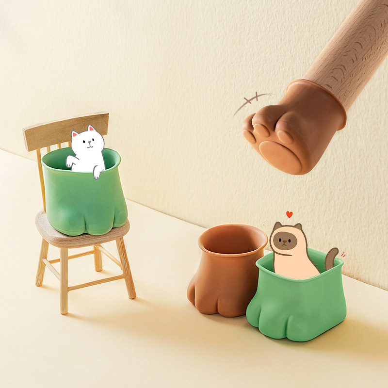 2021 Новый мультяшный коврик для стола нескользящий бесшумный износостойкий стул подушка универсальная утолщенная Силиконовая защита для углового стола