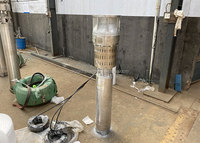 Pompe à eau submersible triphasée à moteur AC multistade de 5,5-125 kW, profondeur de refoulement 100 m