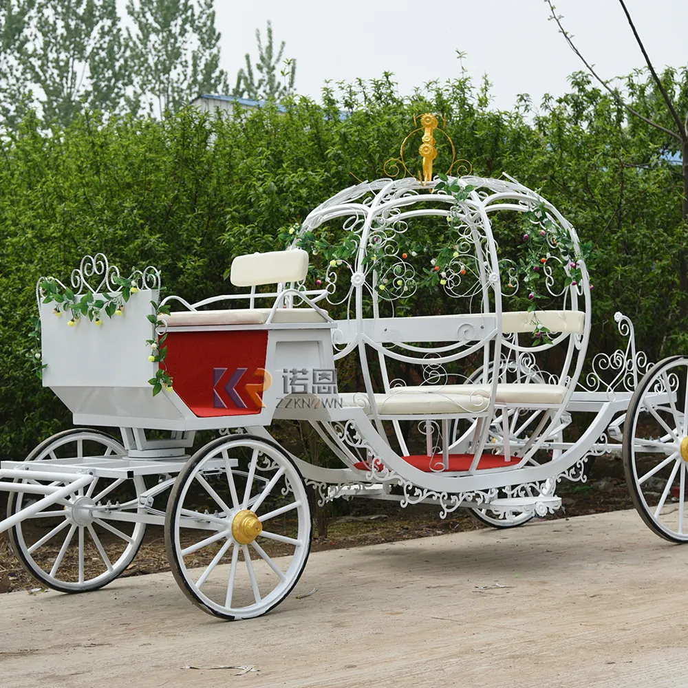 Outdoor Cinderella Horse Wagon Manufacturer Romantic And Classic Wedding Pumpkin Horse Carriage