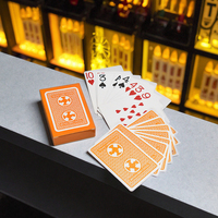 Cartes à jouer au poker en plastique de luxe de taille personnalisée conception étanche de qualité supérieure avec logo personnalisé pour casino pour parties de jeu