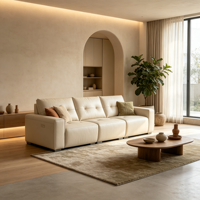 Ensemble de canapés inclinables électriques en cuir de haute qualité, design moderne, avec fonction extensible, structure en bois massif, télécommande, conception modulaire