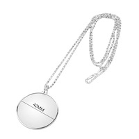 Handheld 5X Magnifying Glass Pendant Necklace Magnifier