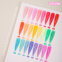 Vendeeni Gel de construction pour extensions d'ongles, Gel dur, Gel de construction TPO SANS HEMA, Étiquette personnalisée OEM, Couleurs fluorescentes, Gel UV de construction