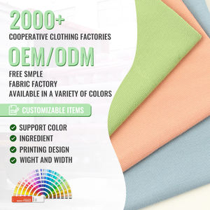 Tela de Punto Personalizada, Absorbente, Orgánica, de Bambú, Algodón, Poliéster y Spandex, Anti-Pilling, para Vestidos - Product Image 2