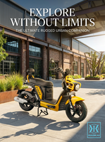 Scooter à essence EURO 5 50CC, 4 temps, refroidissement par air, démarrage électrique, frein à disque avant, frein à tambour arrière, cyclomoteur à essence pour les déplacements des adultes