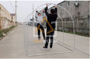 Seepoem 2*3m <span class=keywords><strong>Mini</strong></span> <span class=keywords><strong>tunnel</strong></span> de jardin Kit de serre Walk-In Portable Green House <span class=keywords><strong>Tunnel</strong></span> extérieur jardin plante croissance maison chaude - Product Image 5