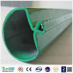 Poteau de clôture pêche en plastique pour panneau de treillis métallique soudé hollandais 3D/V incurvé à bas prix - Product Image 3