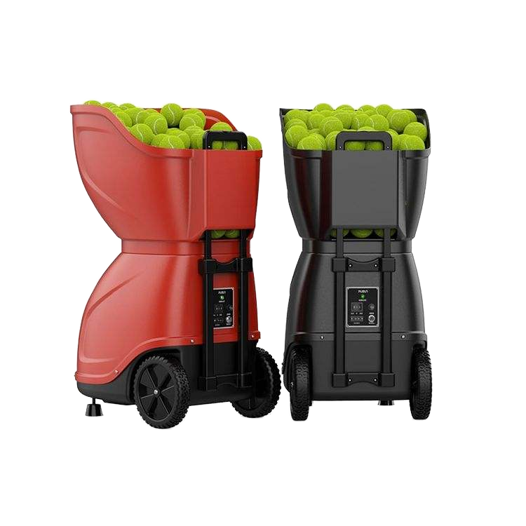Automatic ABS Tennis Ball Launcher with 150 Balls Capacity and App Connectivity for Outdoor Solo Swing Training & Custom Logo