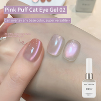 Vernis à ongles en perles de verre transparent à l'eau bouillie rose