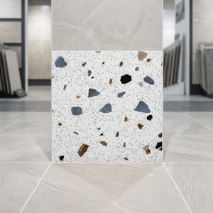 Terrazzo Blanc Robuste Extérieur 400x400mm Carreaux Avec Résistance 12mm Par Novac Céramique - Product Image 4