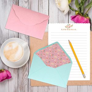 Tarjetas de Felicitación Personalizadas en Colores de Moda, Sobres de Papel para Cartas de Agradecimiento, Invitaciones para Fiestas y Bodas - Product Image 4