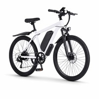 Vélo de montagne électrique 26 pouces 350W 48V 12AH, cadre léger en acier au carbone, 7 vitesses, frein à disque, idéal pour la ville et les trajets sur campus