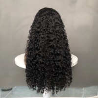 Usine Incroyable Curl Weave Perruque Longue Vague D'eau Vierge Brésilienne Humide et Ondulé Cheveux Humains Transparent Dentelle Couleur Perruque Naturelle