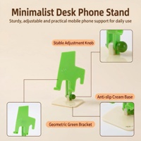 Support de téléphone et tablette en acrylique géométrique personnalisé, réglable à 180 degrés, support de bureau réglable en hauteur, flexible, lesté, antidérapant
