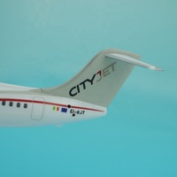 Modèle d'avion de simulation en plastique Tongde BAE-146 1/150 20cm, motif personnalisable sérigraphié, collection style aviation