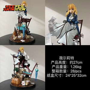 HESPER 27CM Anime <span class=keywords><strong>Violet</strong></span> <span class=keywords><strong>Evergarden</strong></span> Modello Giapponese da Collezione Statuetta Giocattolo in PVC Figura Anime - Product Image 2