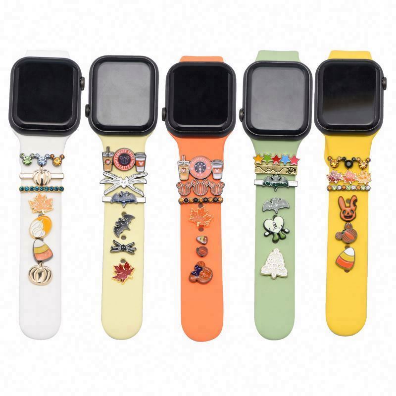 Подвески 44 мм 42 мм 40 мм 38 мм ремешок для IWatch серии 6 аксессуары цепи декоративные кольца петли ремешок для часов
