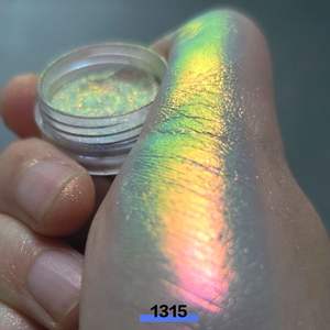 Poudre de fard à <span class=keywords><strong>paupières</strong></span> multichrome changeante arc-en-ciel, effet caméléon, brillant, coloré, gelée, brillant - Product Image 5