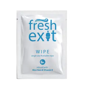 Individuell verpackte spülbare Feucht tücher für erwachsene Feminine Wipe Travel Butt Wipes
