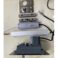 Système de quincaillerie de porte à charnière pivotante centrale en acier inoxydable électrique à commande à distance intelligente, moteur caché, vis pour verre pivotant