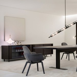 Lampe de table minimaliste moderne E27 LED 220V, base en marbre, abat-jour en verre, lampe de bureau pour salon et chambre à coucher - Product Image 4