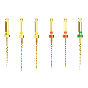 Limes rotatives dentaires flexibles en NiTi activées par la chaleur, lime dentaire dorée, lime rotative pour canaux radiculaires, outil dentaire - Product Image 3