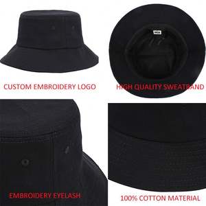 Gorras de Pescador Personalizadas con Logotipo Bordado, Sombreros de Playa Casuales 100% Algodón - Product Image 4