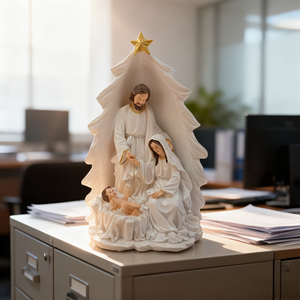 Venta al por Mayor <span class=keywords><strong>de</strong></span> Fábrica: Estatua <span class=keywords><strong>de</strong></span> la Sagrada Familia <span class=keywords><strong>de</strong></span> Navidad, una Familia Feliz <span class=keywords><strong>de</strong></span> Tres Personas, Adecuada para Exhibición en Iglesias - Product Image 1