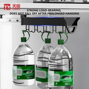 Multifunctional Modern <b>Top</b> Mount Utensils Hanger 260-560mm Retractable Organizer Strong <b>Load</b>-bearing Adjustable Pull Bedroom - Product Image 4