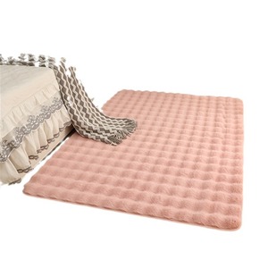 Alfombra cuadrada Xiyin para dormitorio, lavable a máquina, de color sólido, de lana, para sala de estar, dormitorio, estudio, balcón - Product Image 5