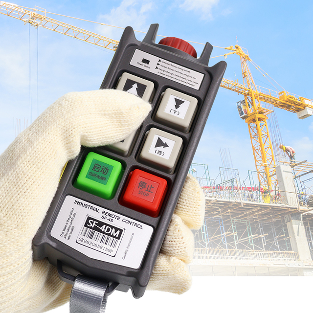 Hot Selling Mini 4 Button Double Speed Wireless Remote Controller Radio Remote Control Crane Industrial Remote Controls
