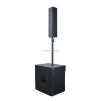 Sistema de Altavoces de Columna Dragonstage HM404 con Subwoofer Activo HM1500BA, Potencia de Programa de 1040W, Respuesta de Frecuencia de 80Hz-20kHz