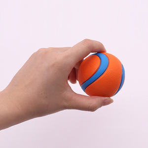 Due colori denti interattivi rettifica formazione Anti morso Tennis all'ingrosso giocattoli per cani Tpr palla durevole cane cane da addestramento giocattoli da masticare - Product Image 3