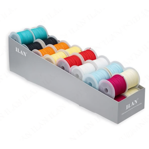 Corda per macramè Ilan 1,0 mm x 20 m, set da 32 colori per artigianato e creazione di gioielli - Product Image 1