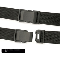 Ceinture tactique à boucle magnétique réglable pour homme, ceinture en nylon durable, ceinture à dégagement rapide, ceinture extensible tissée pour l'extérieur, ceinture décontractée