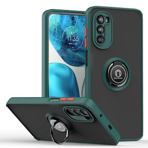<span class=keywords><strong>Moto</strong></span> G52 G51 G71 G200 G 5G G50 G41 G31 G22 Premium Quality Matte PC Car Holder Ring Phone Case For Motorola - Product Image 3