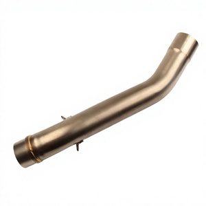 for Kawasaki Z750 Z800 <b>Exhaust</b> Pipe Mid Section 51mm Stainless Steel Bent Pipe With <b>Clamp</b> And Hardware For Motorcycle Touring - Product Image 3