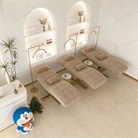 Nouveau Lit de Luxe Incurvé pour Extensions de Cils, Table de Massage Moderne pour Salon de Beauté, Ensemble Complet de Mobilier pour Extensions de Cils