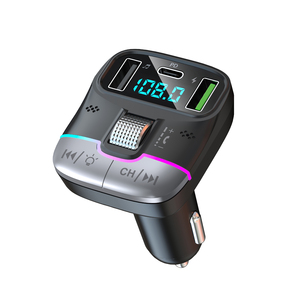 Trasmettitore FM Stereo BT5.4 per Auto, Adattatore Audio con Ricarica Rapida PD 36W+QC3.0 18W, Doppio Microfono, Kit Vivavoce, <span class=keywords><strong>MP3</strong></span> - Product Image 1