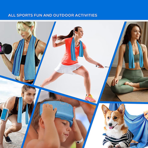 Accesorios de enfriamiento de verano, toallas de enfriamiento de secado rápido para gimnasio, spa, toalla deportiva de microfibra, logotipo personalizado - Product Image 2