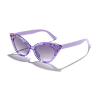 2026 New Neon Rhinestone Eye Sunglasses Cute Baby Styling, Anti UV