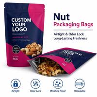 Bolsa Doypack Aséptica a Prueba de Humedad de 1kg/500g para Envasado de Frutos Secos, con Lámina VMPET, Resellable, Impresión Personalizada, Venta al por Mayor de Almendras y Nueces
