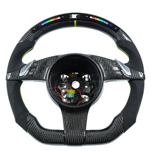 Volante de Fibra de Carbono de Alto Rendimiento con Pantalla LED para Porsche 911.2 971 959 718 para <span class=keywords><strong>Macan</strong></span> 9Y0, Volante de Carreras - Product Image 1