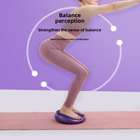Alfombrilla y Cojín de Equilibrio Semicircular Grueso para Yoga, Fitness y Masajes, para Adultos y Niños