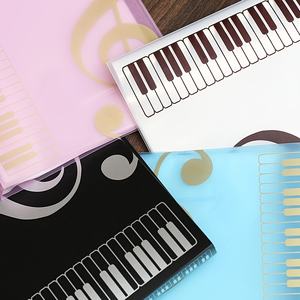 Musique Piano Feuille Note A4 Dossier Dossier Document Livret Pour Étudiant Musique Personnel Musicien Chanson Écrivain Artiste - Product Image 3