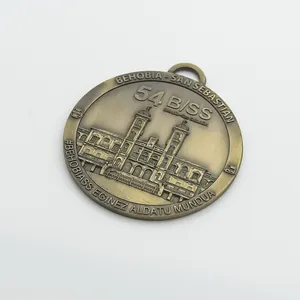 个性化金属运动奖杯颁奖锌合金3D铸造仿古铜奖牌