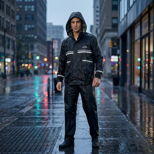 OEM Service Waterproof Breathable Durable <b>Long</b> Adults <b>Raincoat</b> for Custom Logo Size for Motorcycle Fishing Cycling Work - Product Image 3